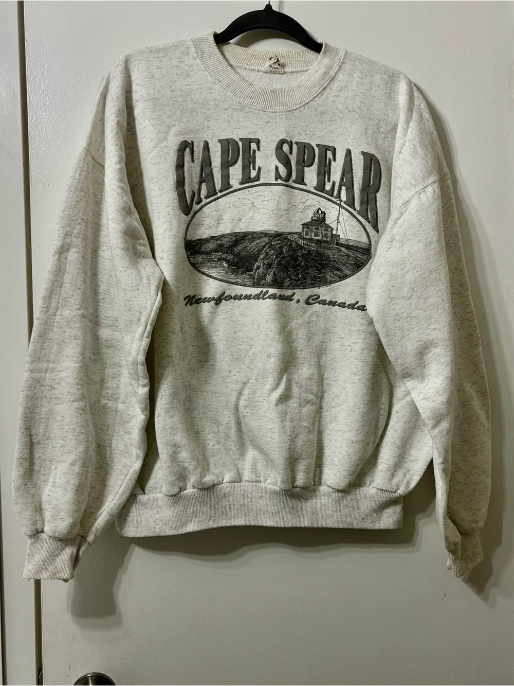 Cape Spear Newfoundland Crewneck Sweatshirt - Light Heather Gray